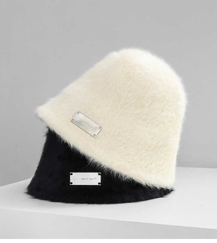 зимняя шапка-ведро