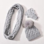 Ensemble de bonnets d'hiver, d'écharpes et de gants 3 pièces-10