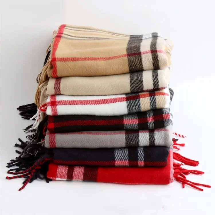 Plaid on sale scarves bulk