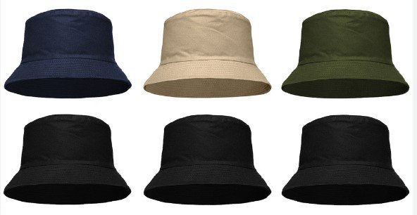 Basic-tyylinen ämpärillinen hattu