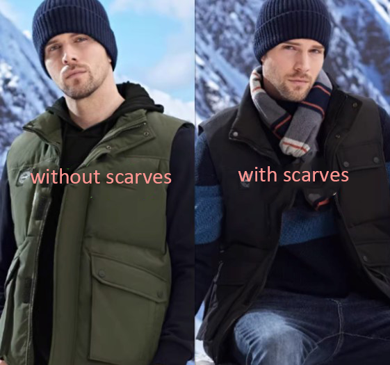 Разница между тем, заворачивать шарф или нет