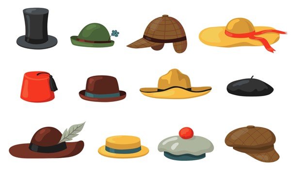 Arten von Hüten
